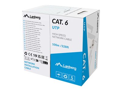 Lanberg LCU6-11CU-0100-S UTP vientisas kabelis