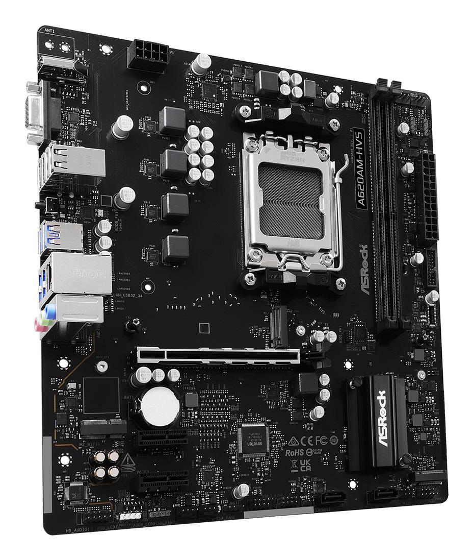 Pagrindinė plokštė ASROCK AMD A620A DDR5 Micro-ATX