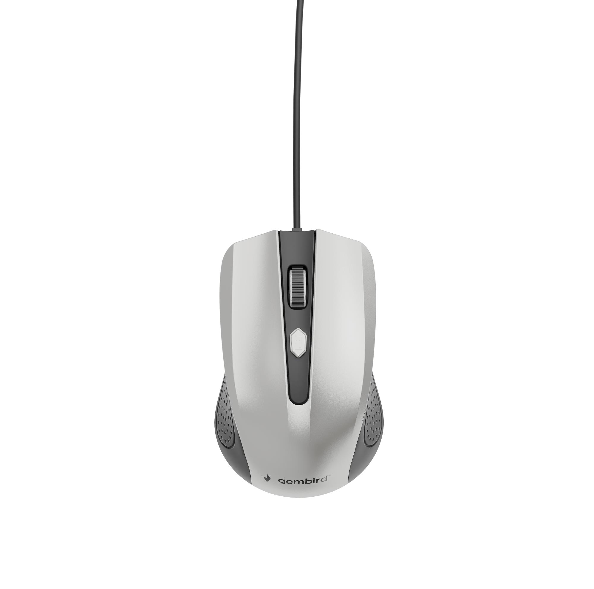 Gembird USB optinė pelė juoda/sidabrinė