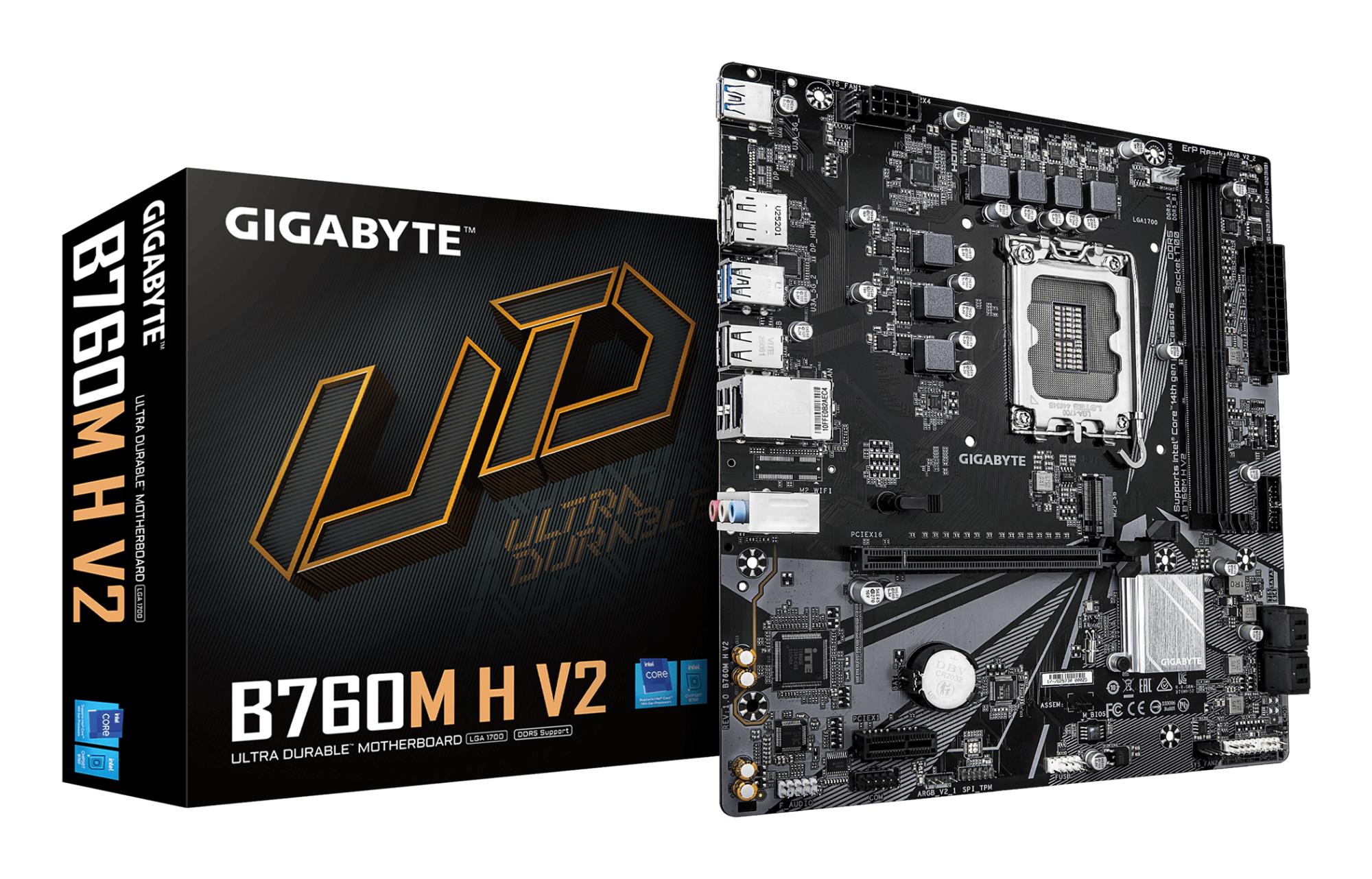 Pagrindinė plokštė GIGABYTE Intel B760 LGA1700 DDR5 Micro-ATX