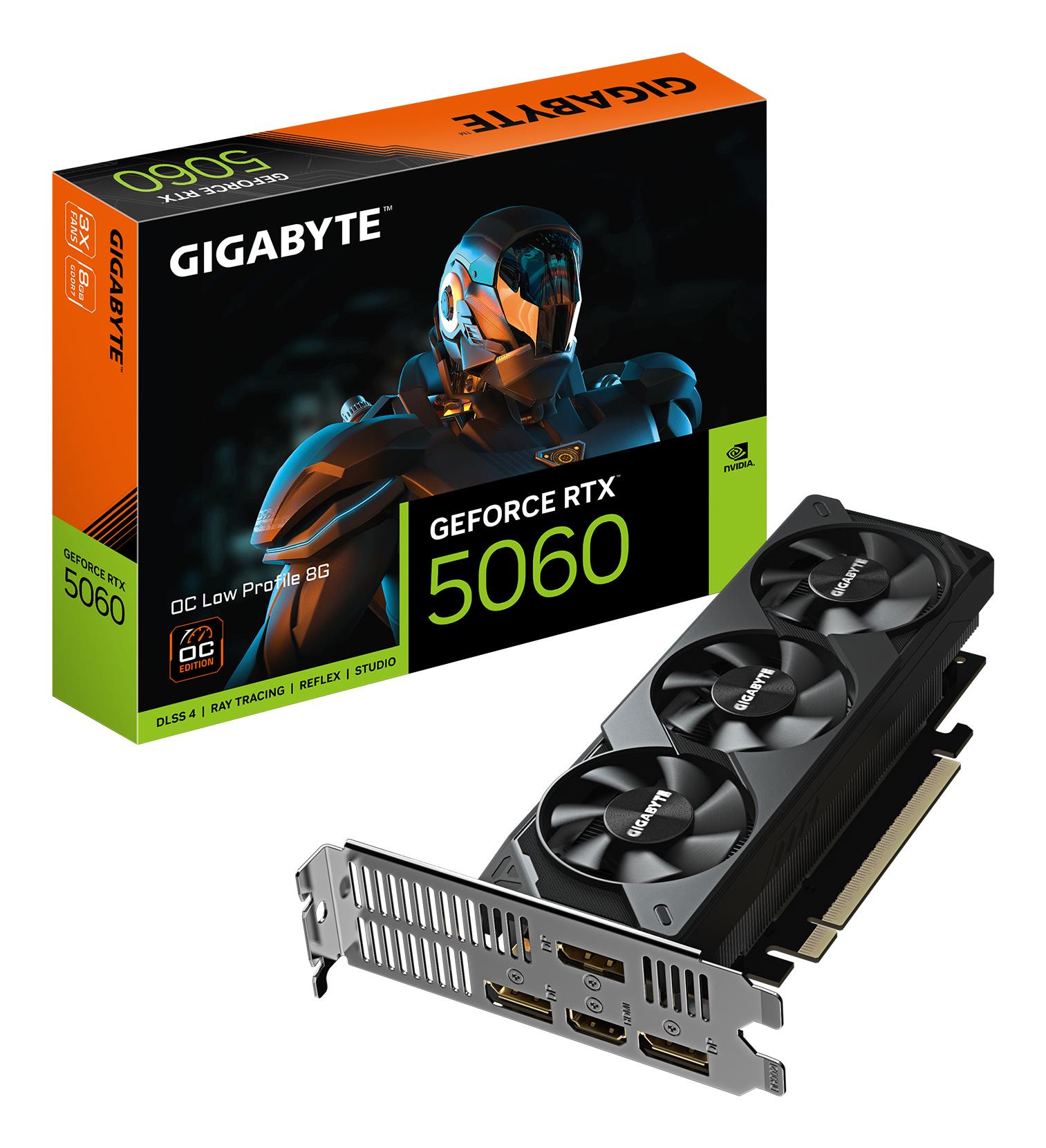 Vaizdo plokštė GIGABYTE NVIDIA GeForce RTX 5060 8GB GDDR7 128bit PCIe 5.0 GPU 2512MHz