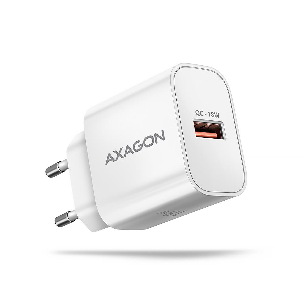 Axagon sieninis USB įkroviklis 18W 1 jungtis baltas ACU-QC18W