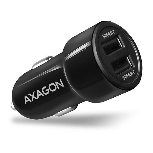 Axagon automobilinis USB įkroviklis 2 jungtys 24W PWC-5V5