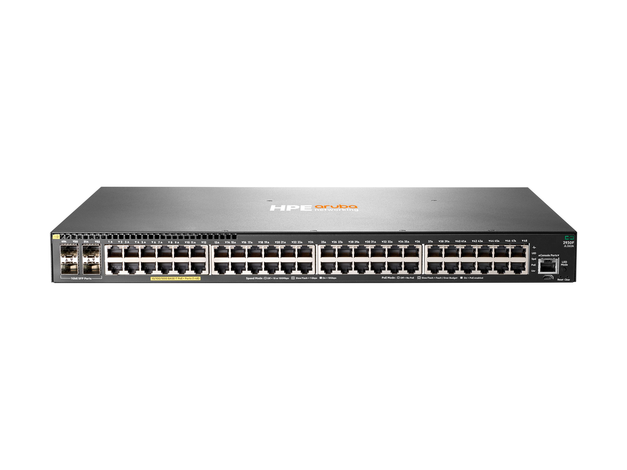 HPE Aruba 2930F 48G PoE+ 4SFP komutatorius