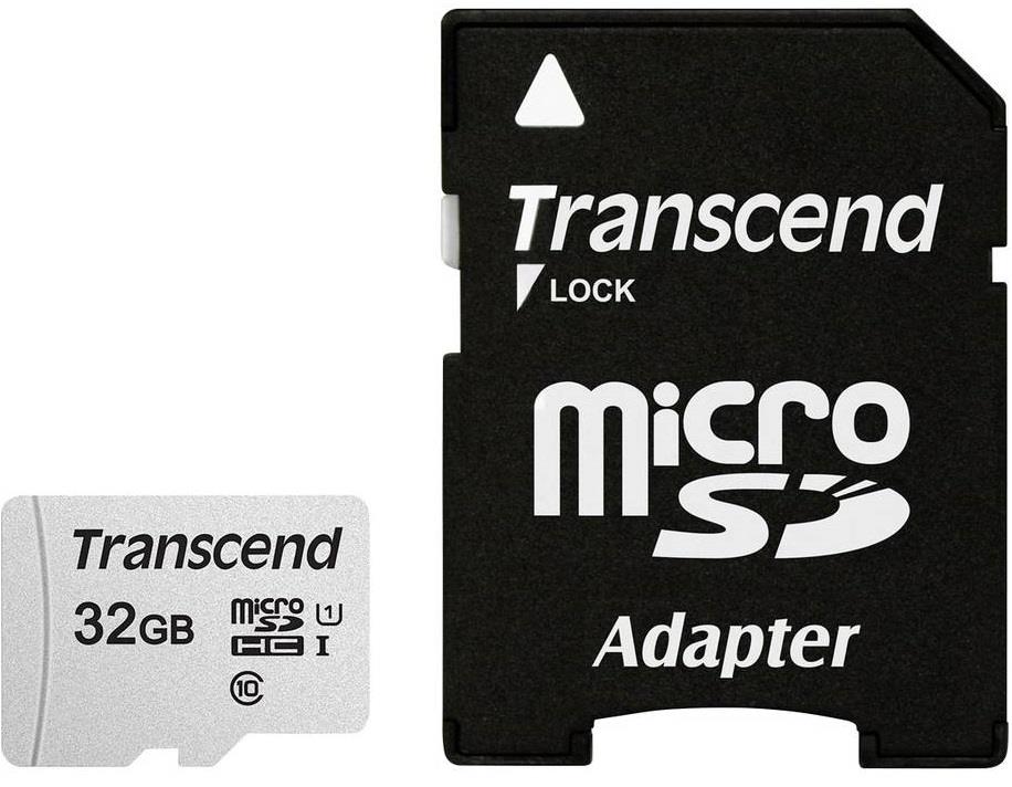 Transcend Micro SDHC 32GB C10 atminties kortelė su adapteriu