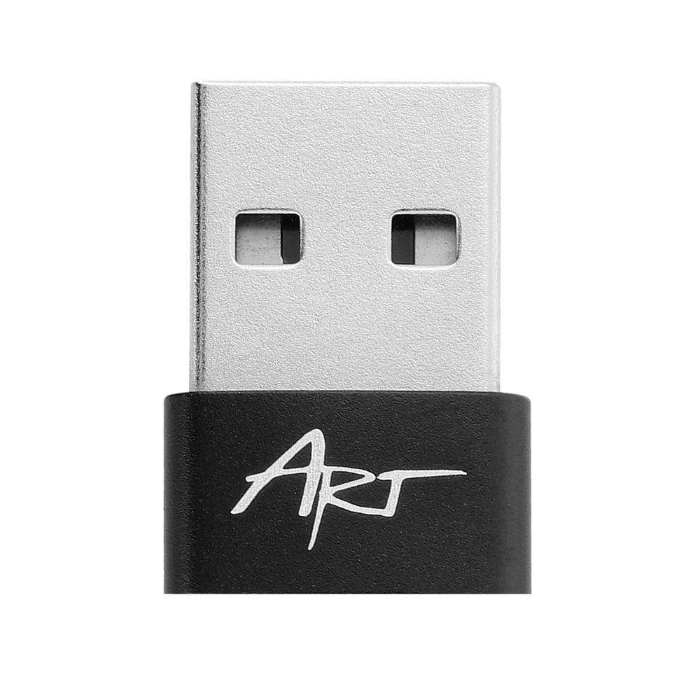 USB A 2.0 į USB C adapteris ART C14 OTG juodas