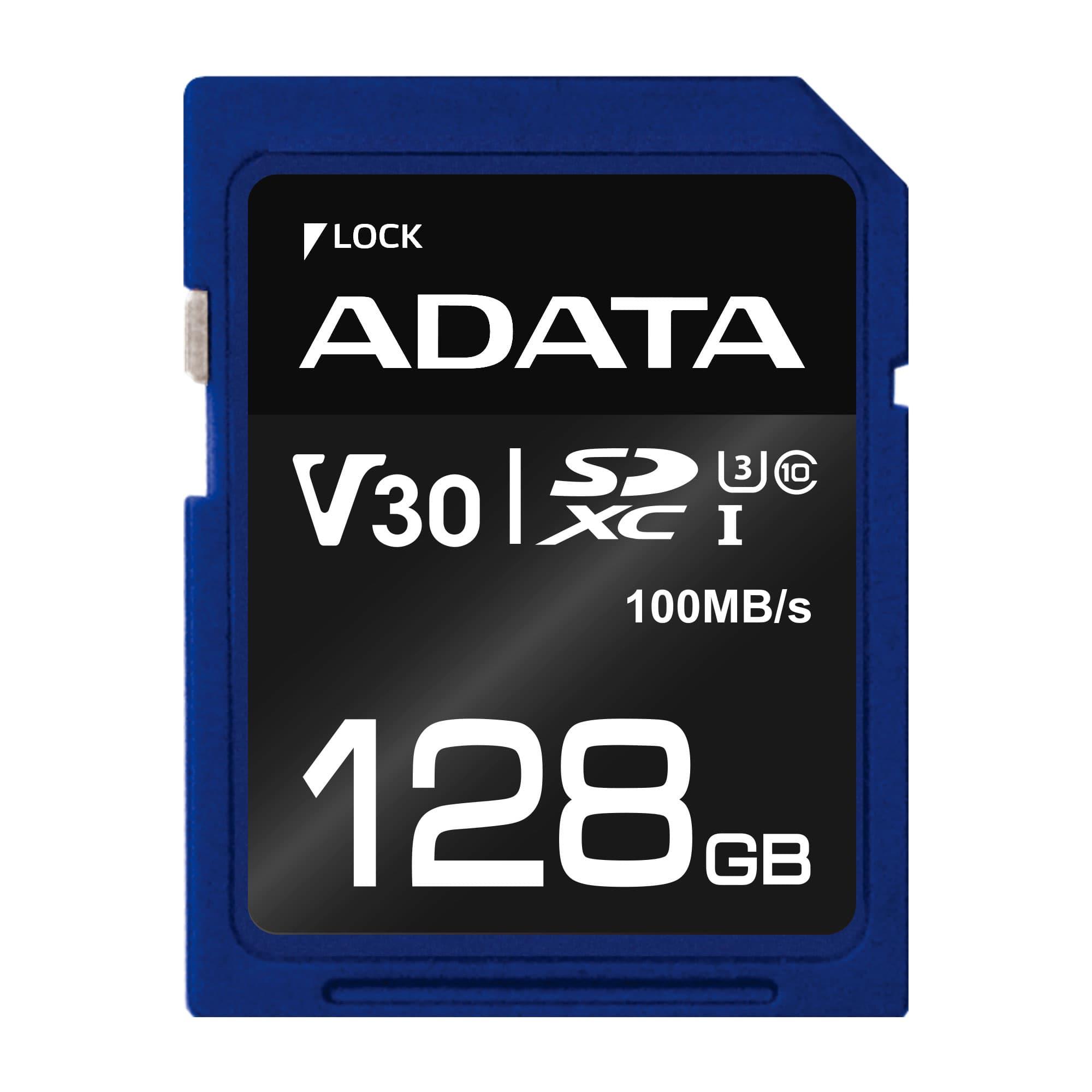 Adata SDXC 128GB V30 atminties kortelė