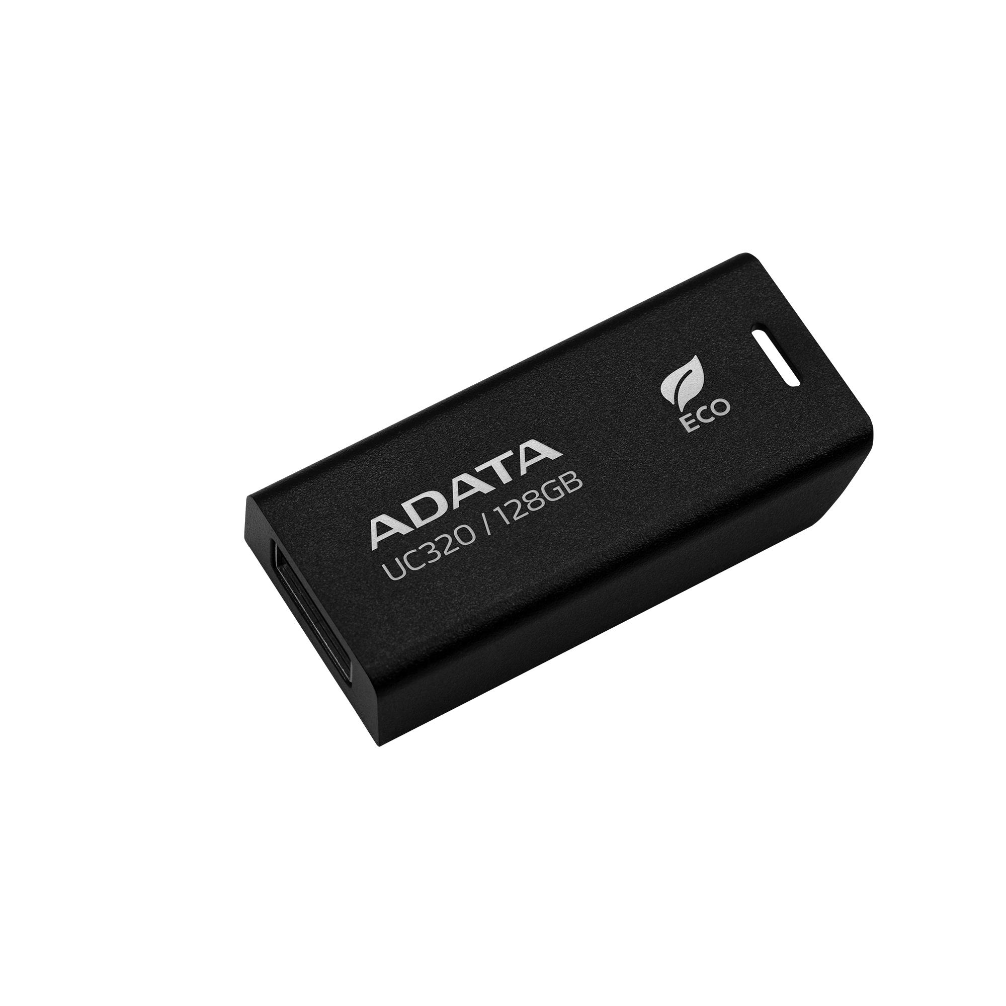 USB atmintinė USB3.2 128GB juoda Adata UC320