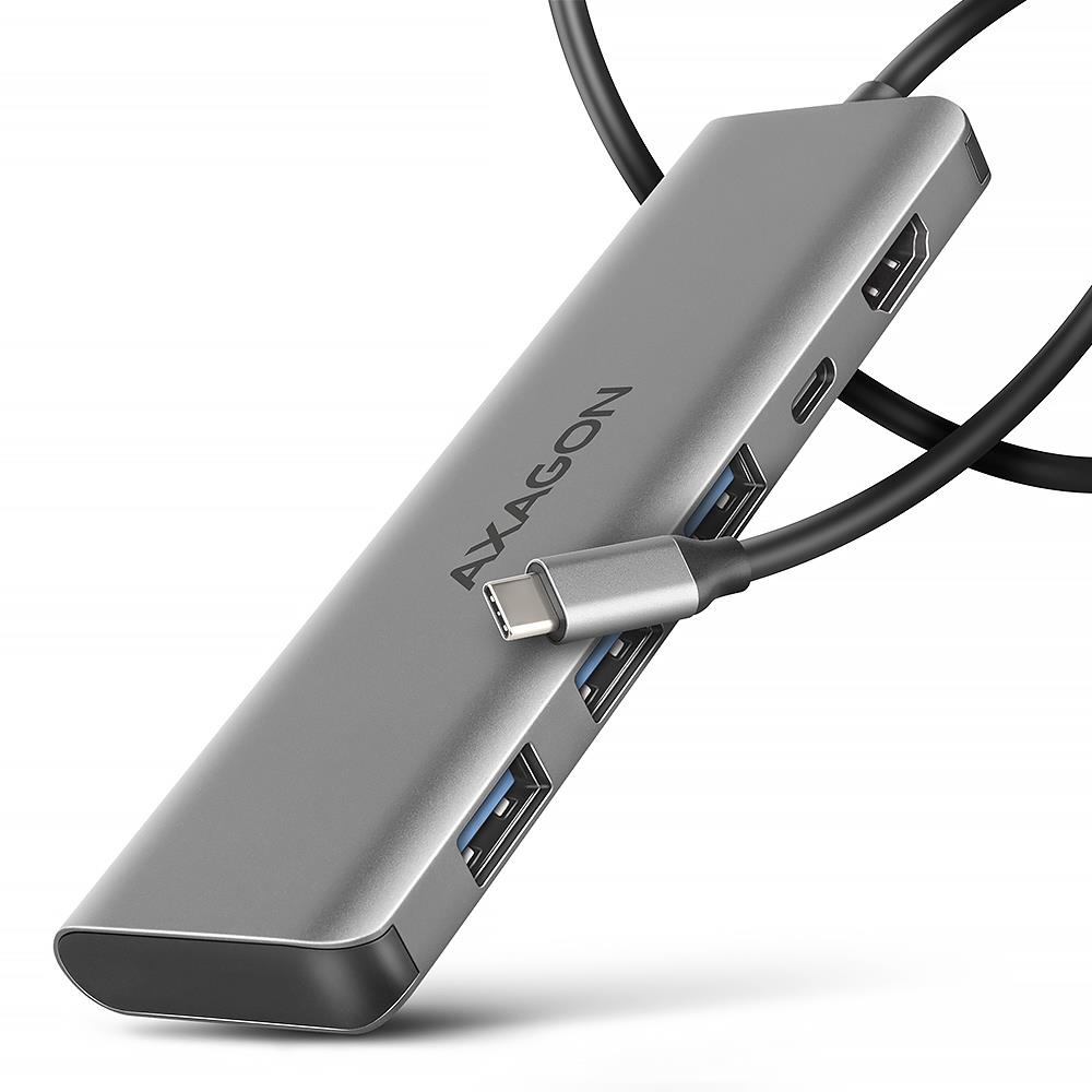 USB-C šakotuvas 5in1 1m HMC-5H Axagon