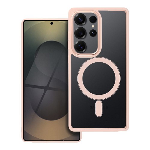 Telefono dėklas "Color Edge Mag Cover" Samsung S938 S25 Ultra rožinis