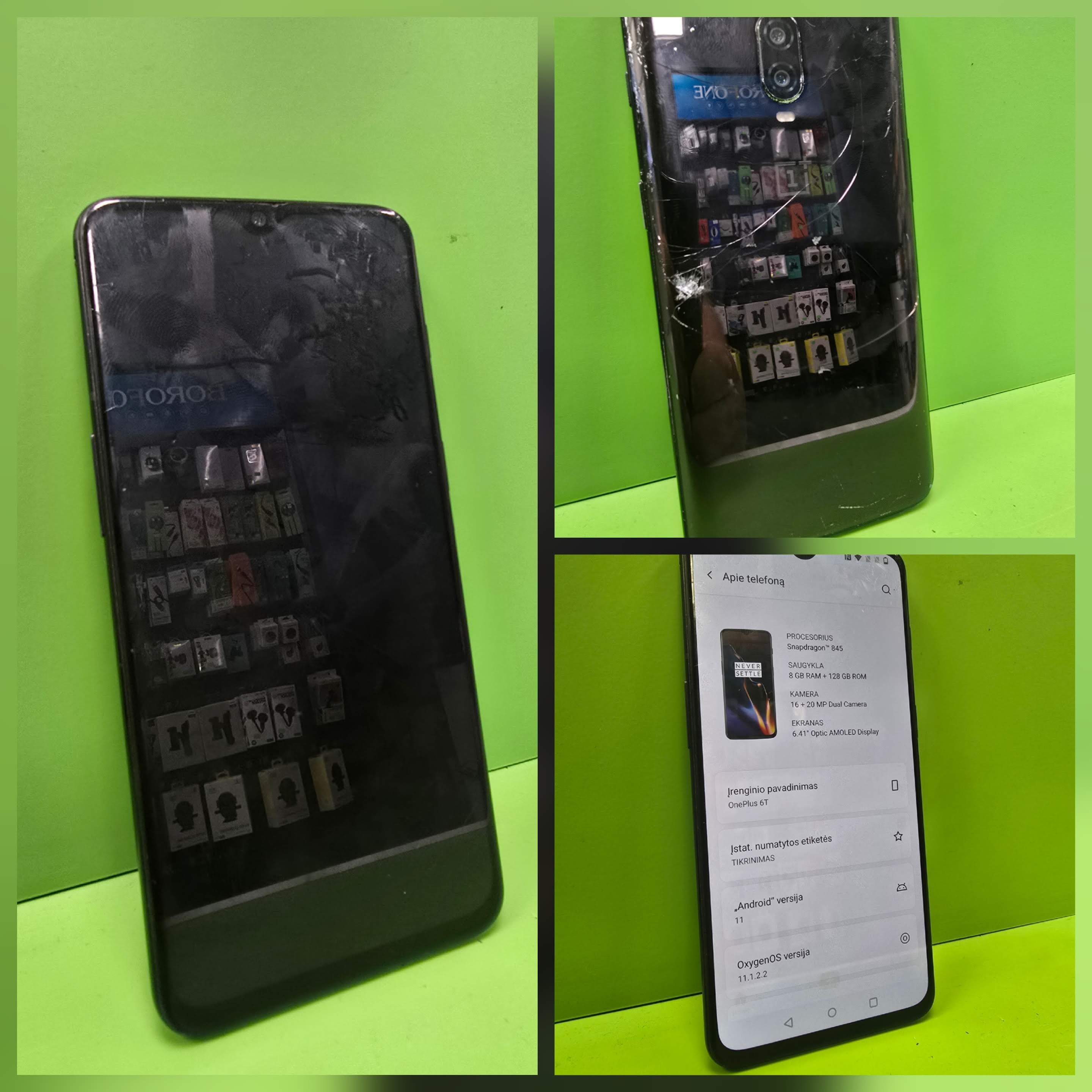 OnePlus 6T 128GB(Naudota Prekė)