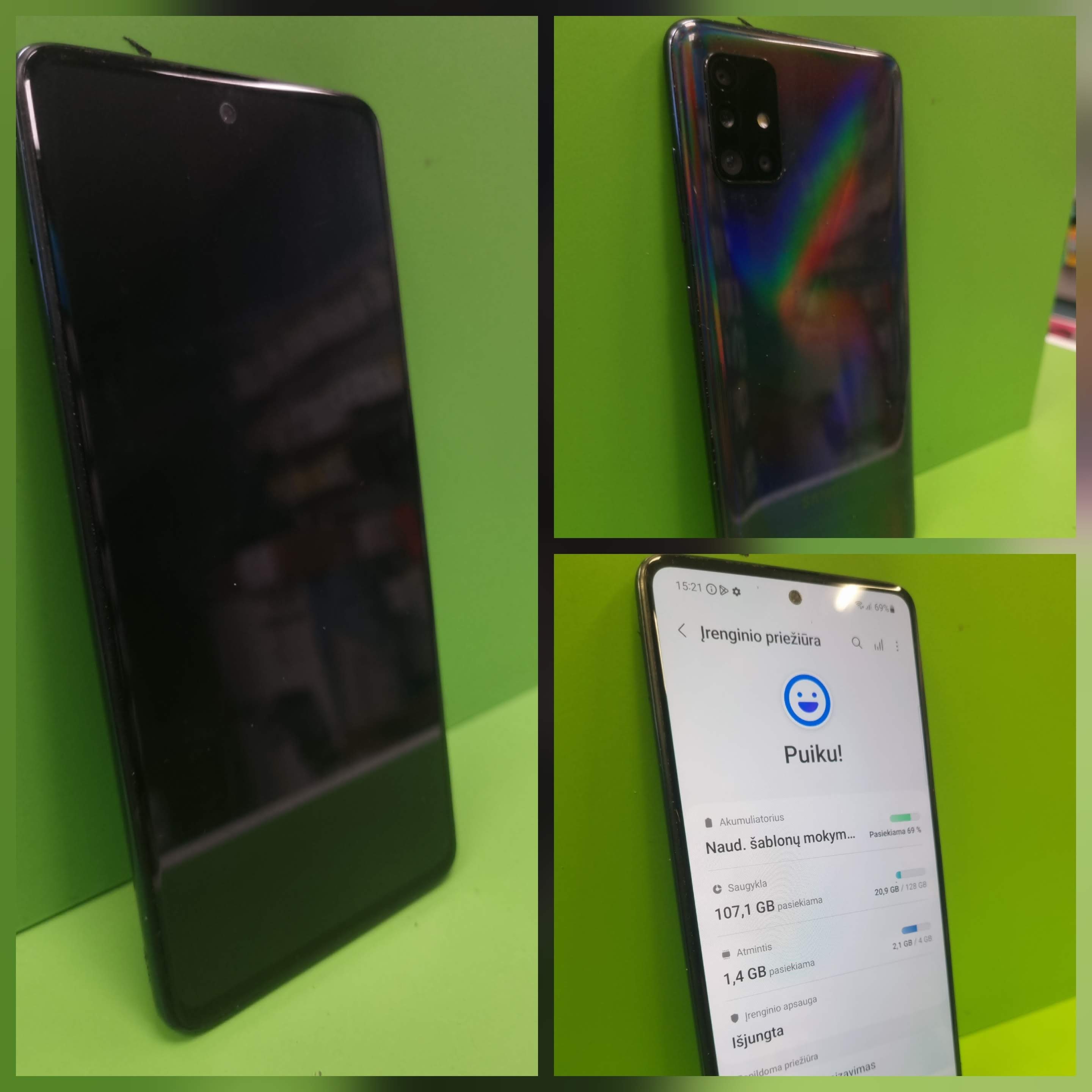 Samsung Galaxy A51 128GB (Naudota Prekė)