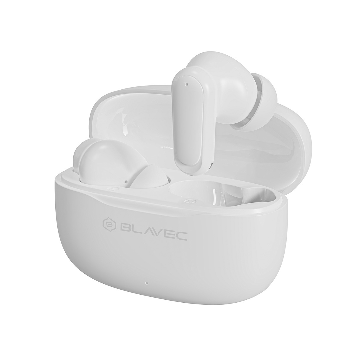 Blavec Bluetooth TWS Ausinės BW-08 Speak AI baltos