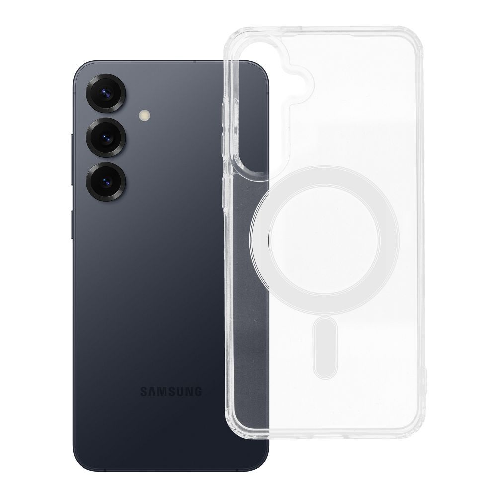 Dėklas Clear Mag Cover (MagSafe) skirtas Samsung S936 S25 Plus skaidrus