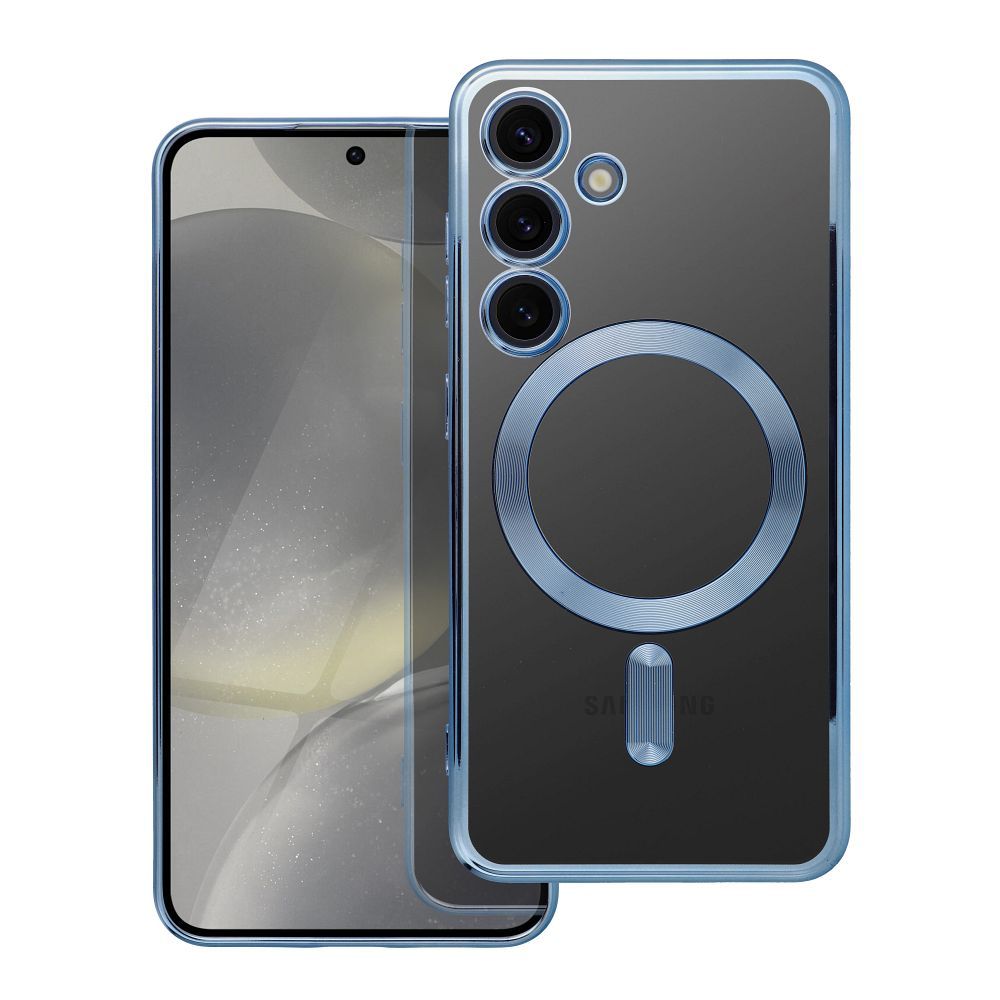 ELECTRO MAG COVER magnetinis dėklas telefonui, suderinamas su MagSafe, skirtas SAMSUNG S24, mėlynas