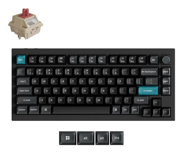 Belaidė klaviatūra KEYCHRON Q1 Ultra Black Q1U-M1