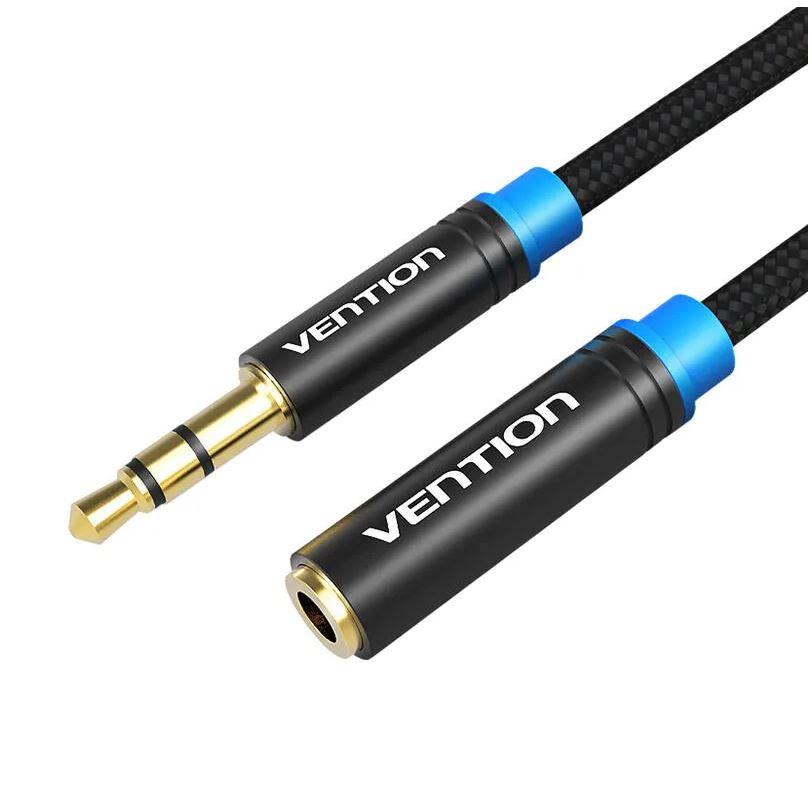 Garso kabelis 3,5 mm vyriškos ir moteriškos lyties Vention VAB-B06-B500-M 5 m juodas