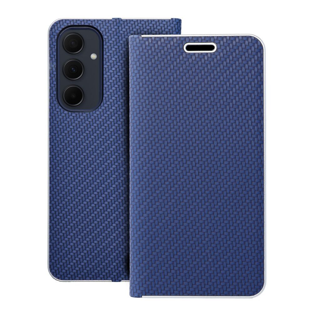 Flip case for Samsung A35 5G Luna Book Carbon blue