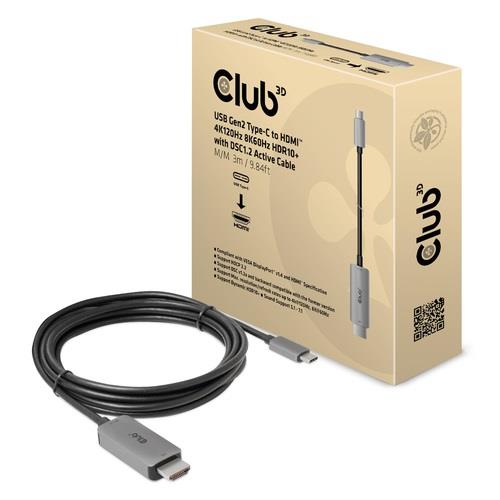 laidas USB-C TO HDMI 3M/M/M CAC-1587 CLUB3D
