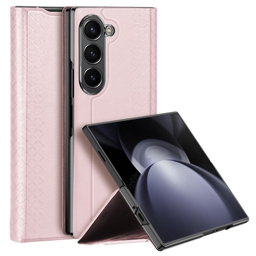 Telefono dėklas Dux Ducis Bril Samsung F966 Z Fold7 rožinis