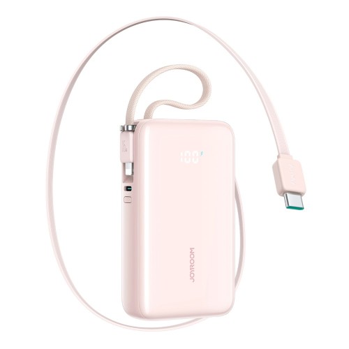 Išorinė baterija Joyroom "JR-PR2L" rožinė 10000mAh (35W)