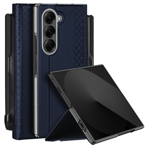 Telefono dėklas Dux Ducis Bril + Pen Samsung F966 Z Fold7 mėlynas