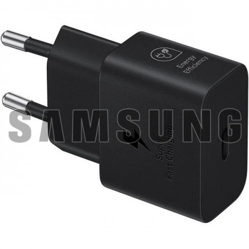 Įkroviklis Samsung EP-T4511 juodas 45W (su pakuote) + Type-C 180cm laidas (100% originalus)