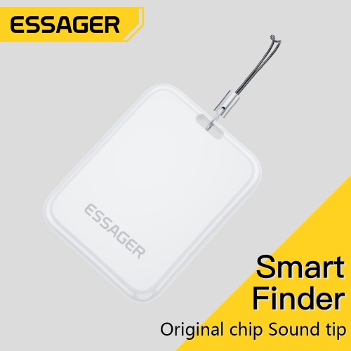 Essager Tag baltas išmanusis Bluetooth ieškiklis / sekiklis pakabukas