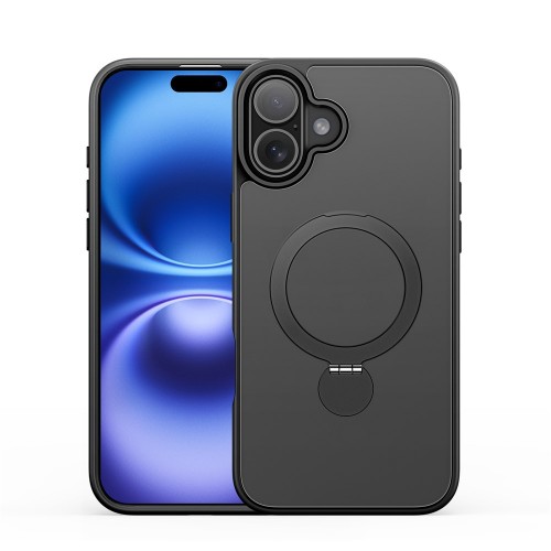 Dėklas Dux Ducis "Yind 360 Ring Stand" Apple iPhone 16 Pro Max juodas