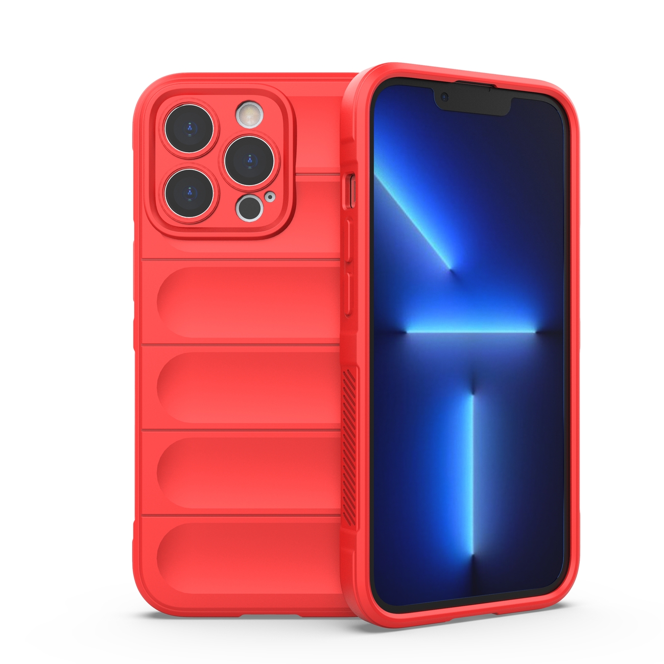 Чехол Magic Shield для iPhone 13 Pro гибкий бронированный красный