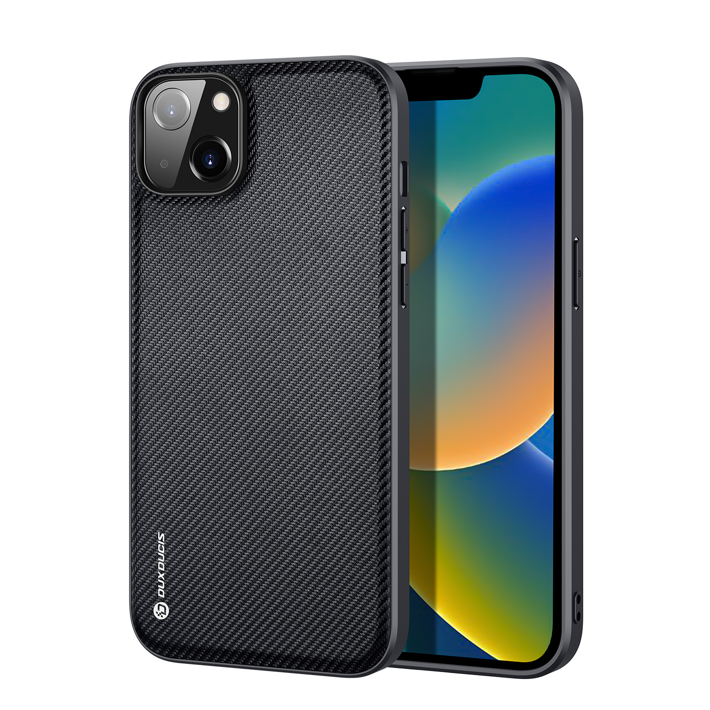 Dux Ducis Fino nailoninis dėklas telefonui iPhone 14 Plus juodas
