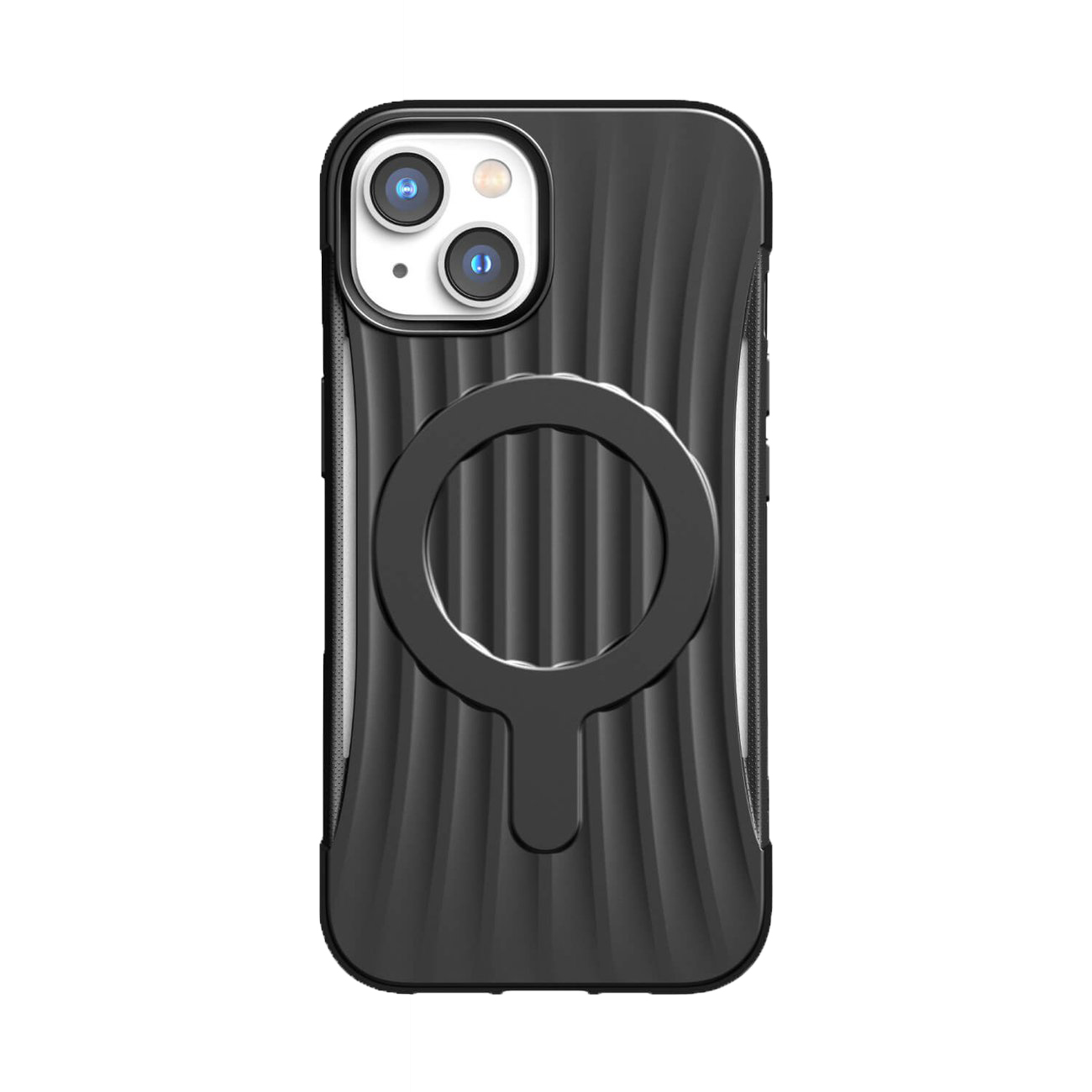 Raptic X-Doria Clutch dėklas iPhone 14 su Magnetine galinė juoda danga