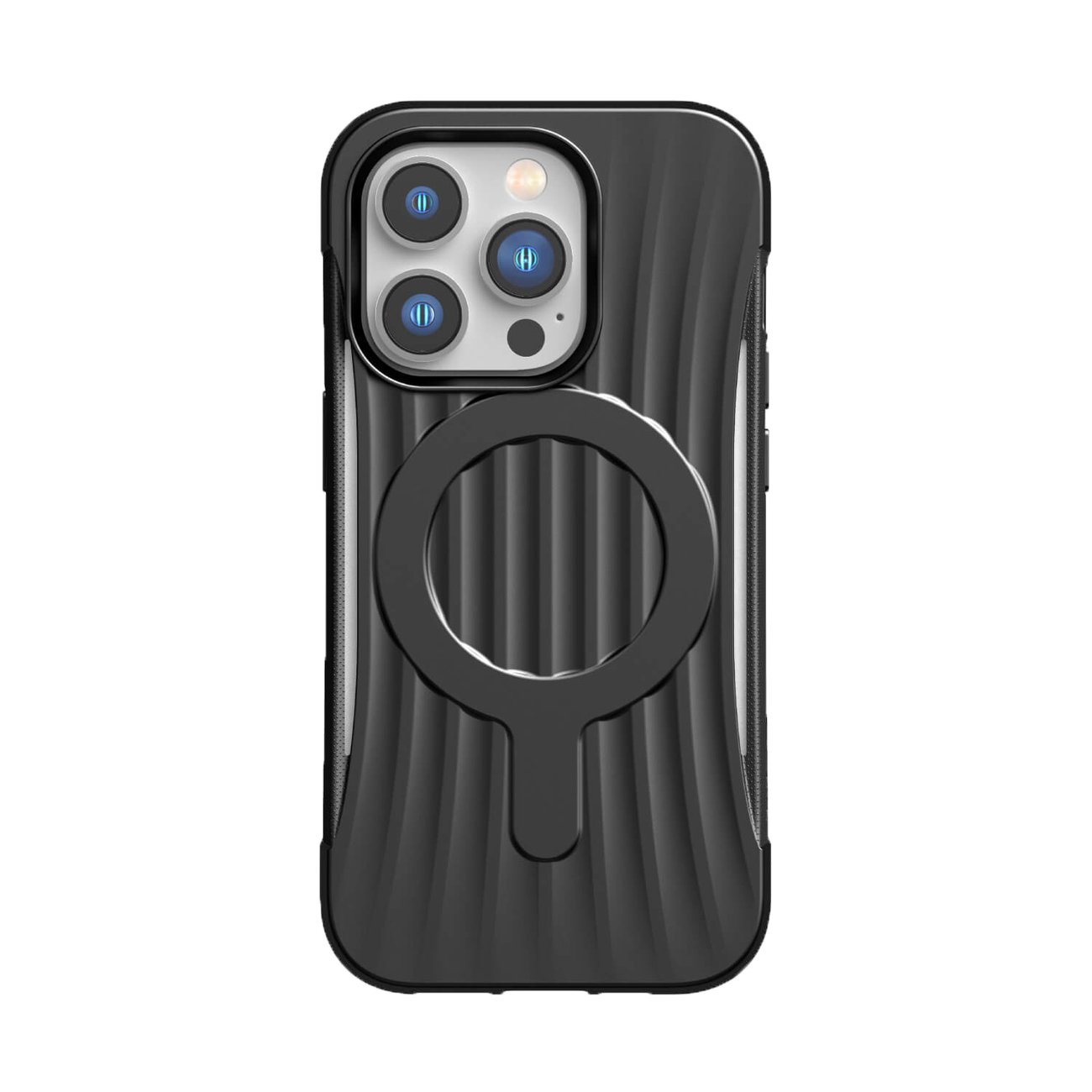 Raptic X-Doria Clutch dėklas iPhone 14 Pro su Magnetine galinė juoda danga
