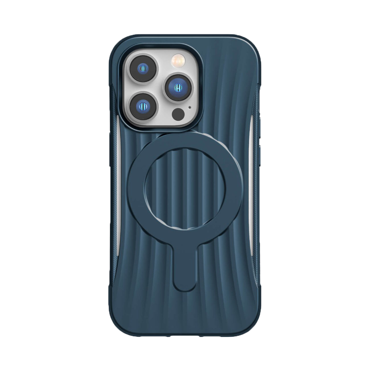 Raptic X-Doria Clutch dėklas iPhone 14 Pro su Magnetine galinė mėlyna danga