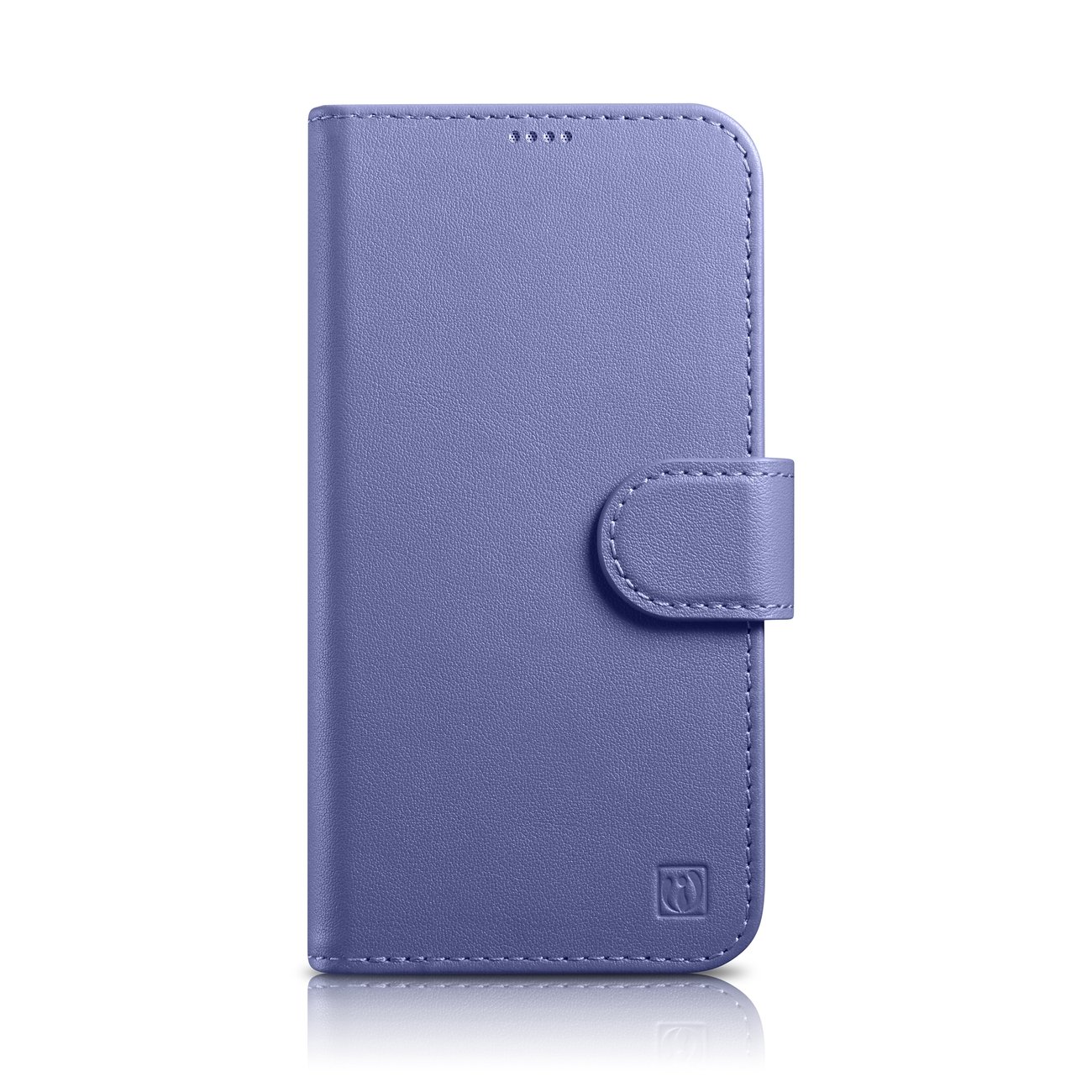 iCarer Piniginės dėklas 2in1 viršelis iPhone 14 Plus Anti-RFID odinis atverčiamas dėklas šviesiai violetinis (WMI14220727-LP)