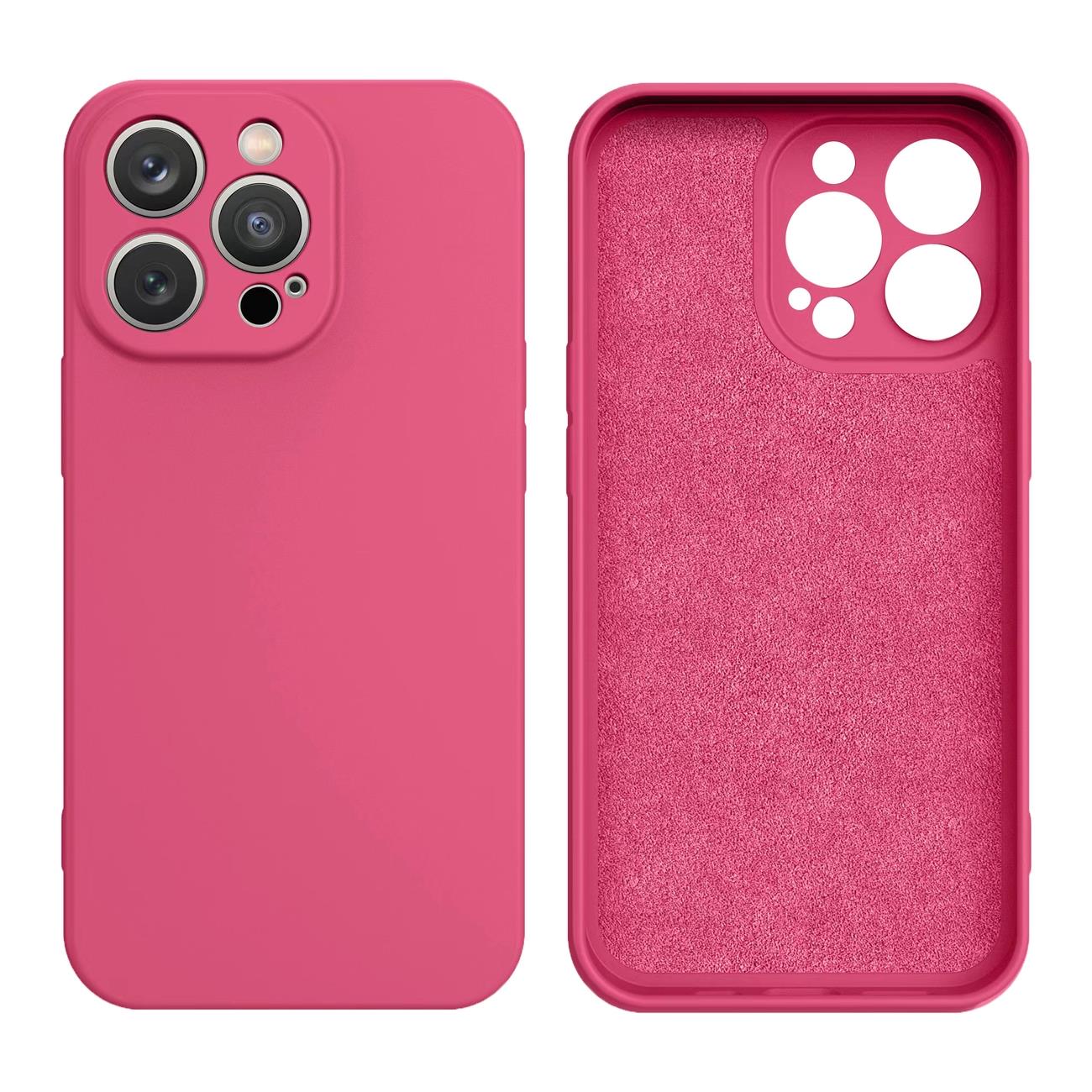 Silikoninis dėklas iPhone 14 Plus silikoninis dėklas fuksijos spalvos