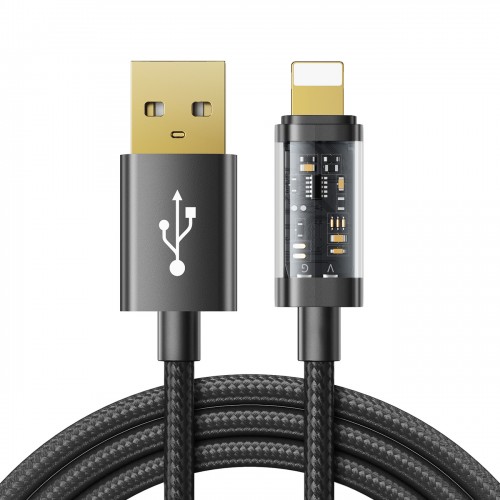 USB laidas Joyroom S-UL012A12 juodas Lightning 120cm (iki 20W)