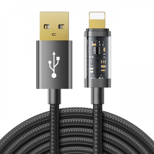 USB laidas Joyroom S-UL012A20 juodas Lightning 200cm (iki 20W)