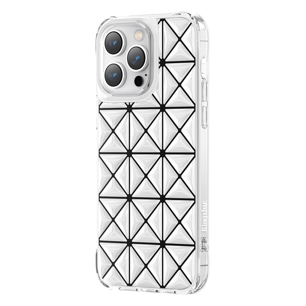 Kingxbar Miya Series dėklas iPhone 14 Plus galinis dangtelis baltas