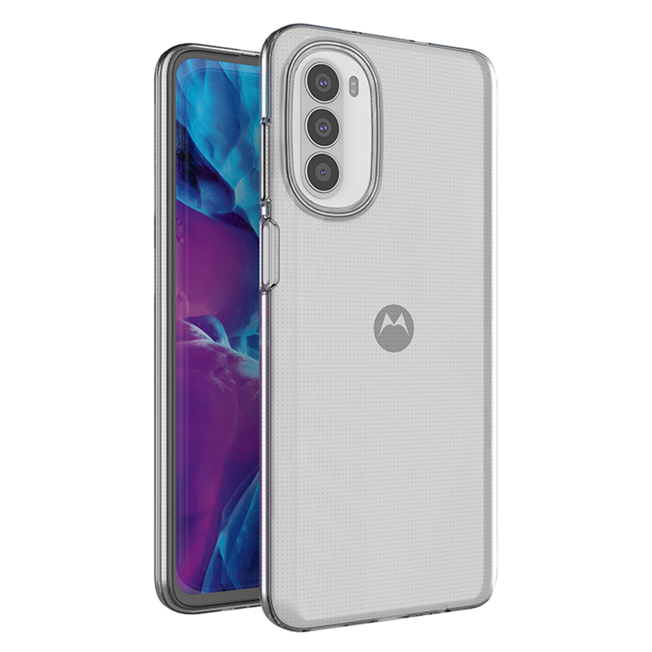 Itin plonas 0.5mm dėklas telefonui Motorola Moto G82 5G / Moto G52 skaidrus