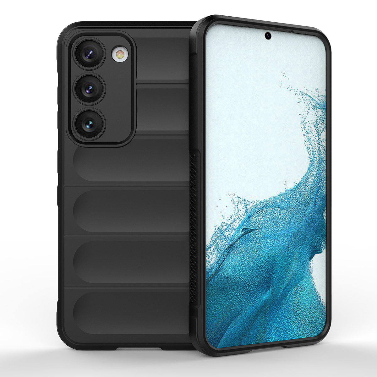 Magic Shield dėklas Samsung Galaxy S23+ lankstus šarvuotas dangtelis juodas