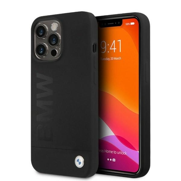 BMW silikoninis parašo logotipas MagSafe dėklas iPhone 13 Pro / iPhone 13 - juodas