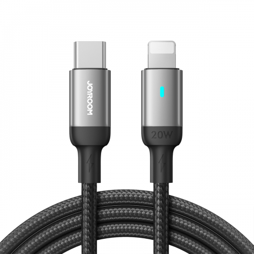 USB laidas Joyroom S-CL020A10 juodas Type-C / Lightning 120cm (iki 20W)