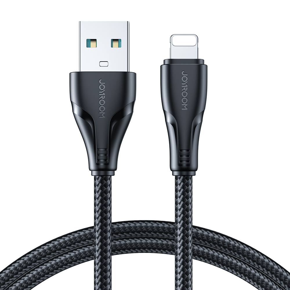 Joyroom Surpass Series A11 USB-A / Lightning 2.4A kabelis 2 m - juodas