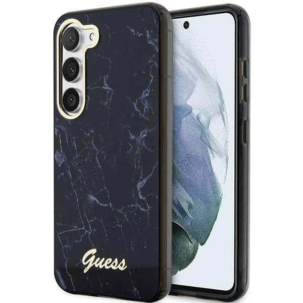 Guess GUHCS23MPCUMAK S23+ S916 juodas/juodas kietas dėklas Marble