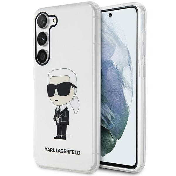 Karl Lagerfeld KLHCS23MHNIKTCT S23+ S916 permatomas kietasis dėklas Ikonik Karl Lagerfeld