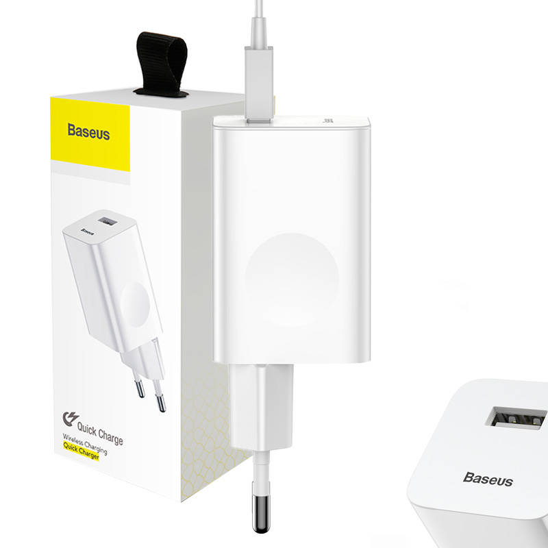 Greitasis įkroviklis Baseus Charging Quick Charger USB 3.0 - baltas