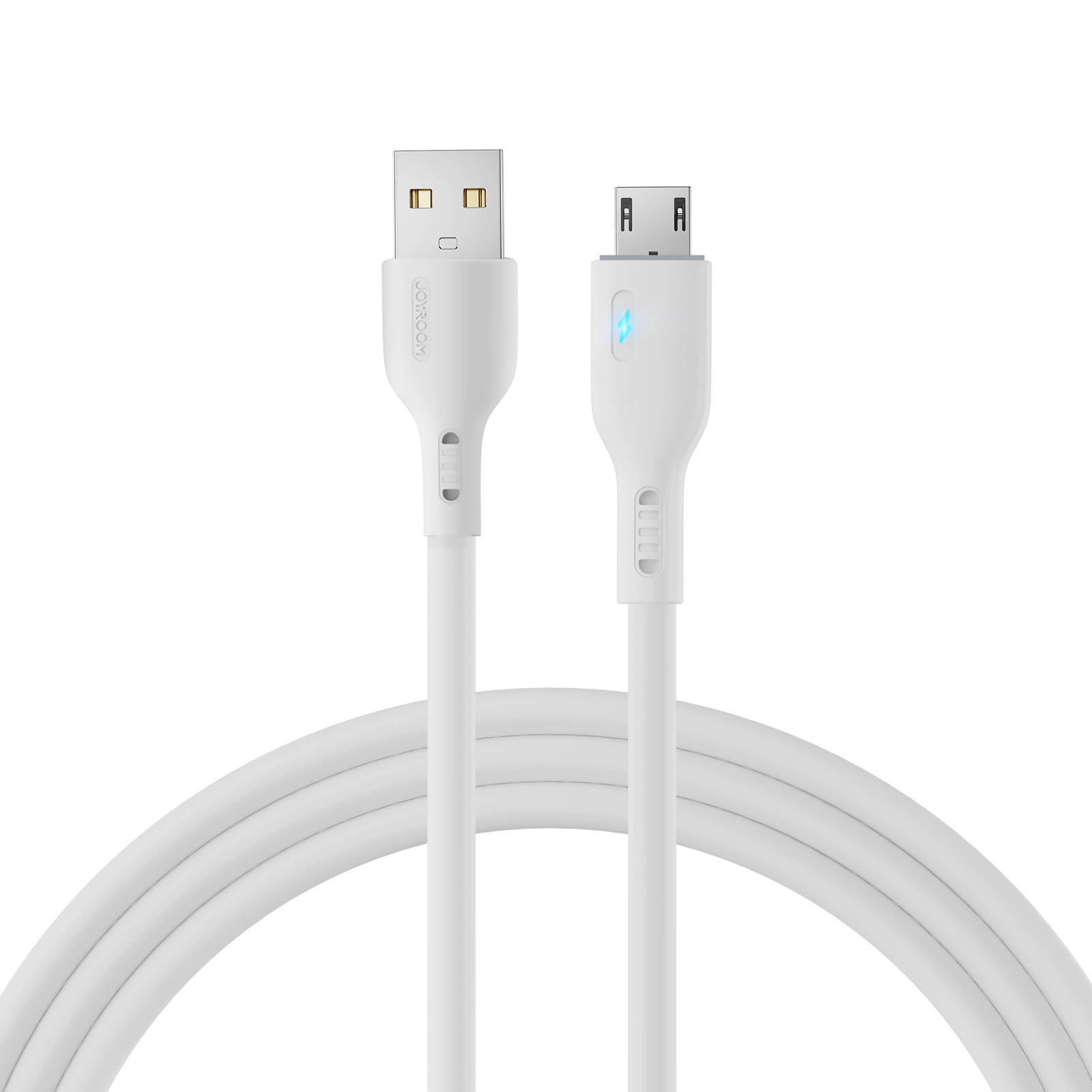 "Joyroom Premium Series A13 USB-A / micro USB 2.4A 2 m ilgio kabelis - baltas
