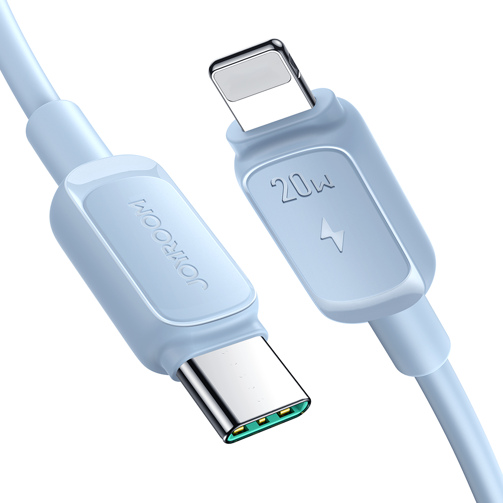 Joyroom Multi-Color Series A14 USB-C / Lightning 20W kabelis 1.2 m - mėlynas
