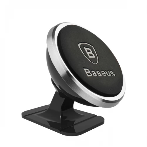 Automobilinis laikiklis Baseus Overseas Edition sidabrinis (magnetinis / lipni pagalvėlė)